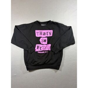Women's Mean Girls That's So Fetch Graphic Sweatshirt Black Size Small Preppy